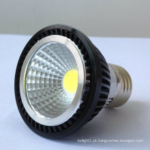 Novo alumínio preto COB LED E27